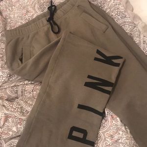 Army green VS PINK boyfriend swear pants